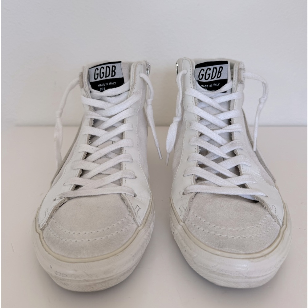 Golden Goose Hi Slide glitter star